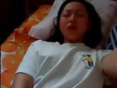 Chinese whore masturbating