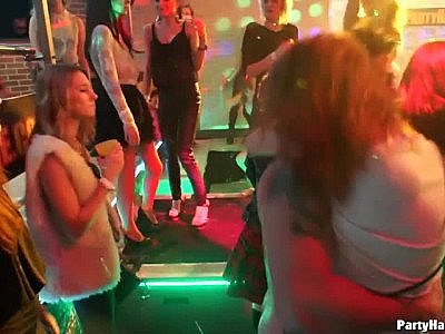 Slutty ladies get dirty at a hardcore party
