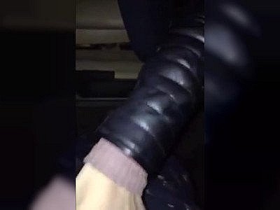 Sucking coworkers Big black cock in car