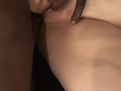 White whore creamy gaping asshole.