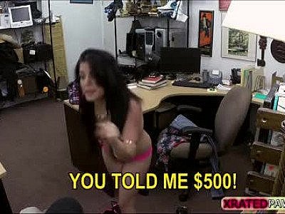 Curvy horny Brunette Cuban banged hard