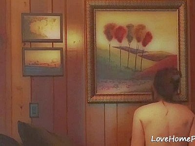 After the fellatio a hot spouse sits on the penis