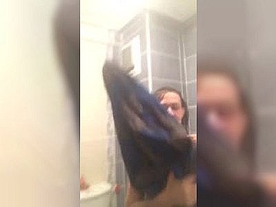 Turkish woman doing shower