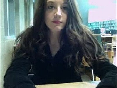 Girl Masturbates Behind Unsuspecting Buddy At The Library