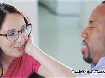 Kinky nerd ass banged by a Big black cock