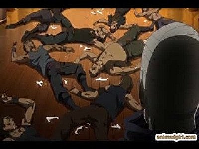 Princess anime threeway assfucking with pig monster