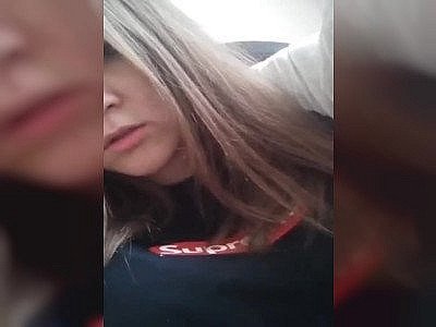 beautiful whore in leggings getting her tits out for periscope