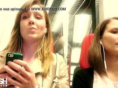 Blind reaction young girl bulge flash -