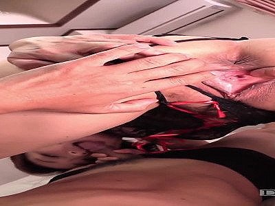 Milf asian milks a penis