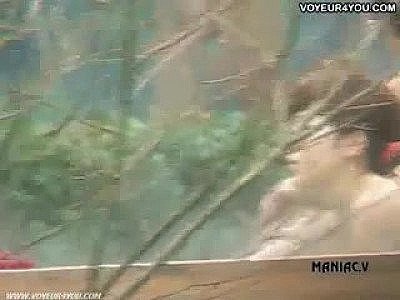 Japanese ladies taking a bath