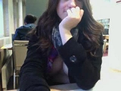 Young girl public show