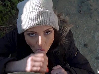 Rebecca gets her smooth pussy smashed between classes HD