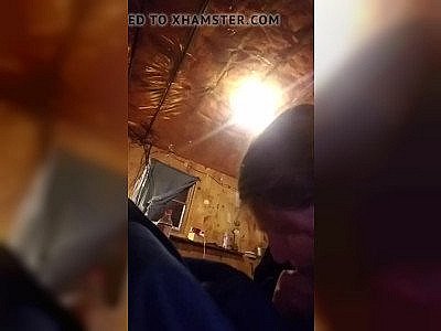 Housewife sucks best mate while I'm outside