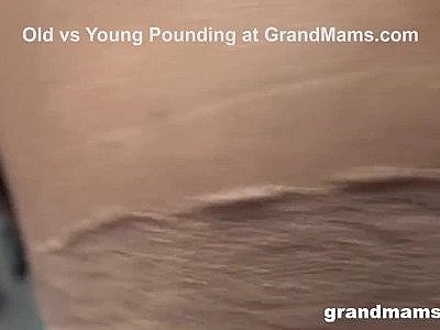 Two Insatiable Grannies Share a Huge Cock