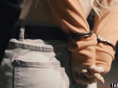 Huge titted female cop has a tiny teen resisting arrest HD