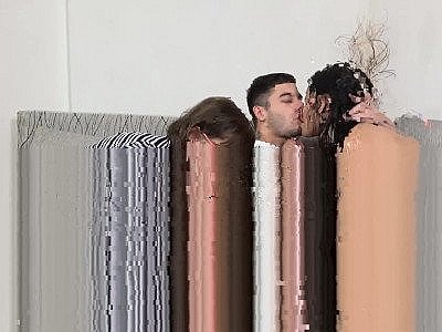 Young couple screws chubby natural cougar mother