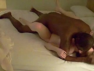 Black Dick Cumming Inside White Vag