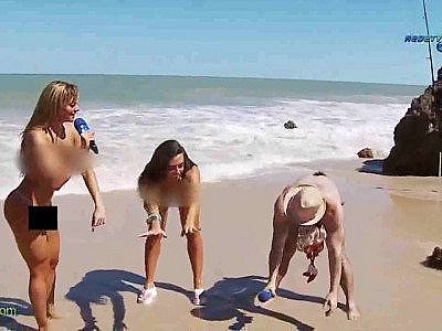 Having pleasant on the nude beach