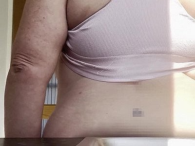 Spouse takes break from cleaning for kitchen shag