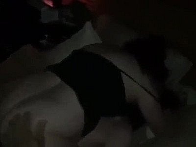 Nervously talkative mom lets her stepson pound her underneath