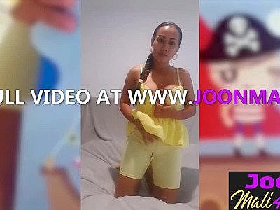 Asian big tits young girl Joon Mali tries new huge sex sextoy after passion posing