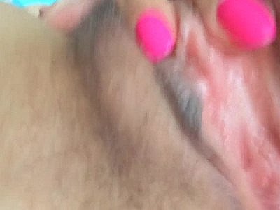 Whore with Hairy Pussy Clit Rubbing Orgasm